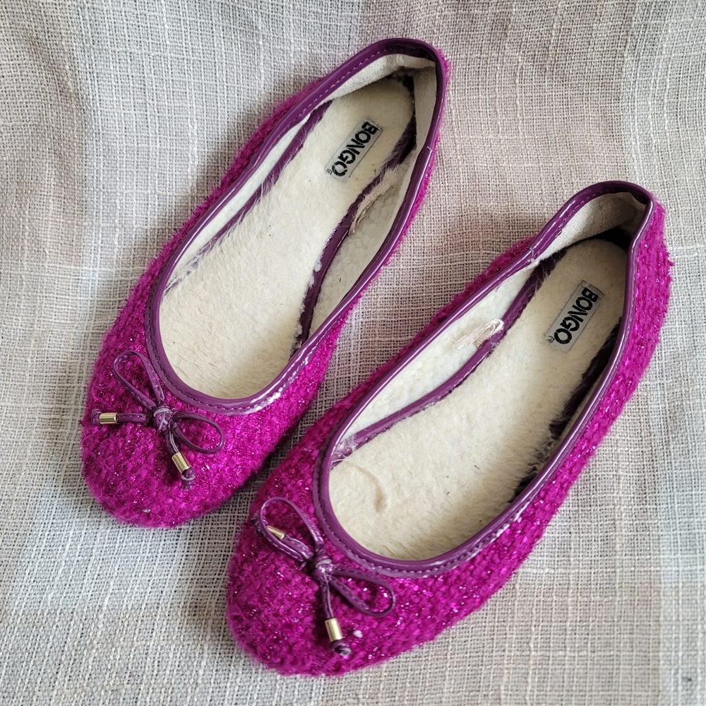 y2k McBling Balletcore Pink Sweater Ballet Flats - Picture 6 of 6